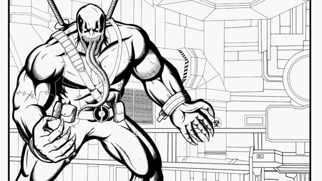 Desenho deDeadpool Venom para colorir