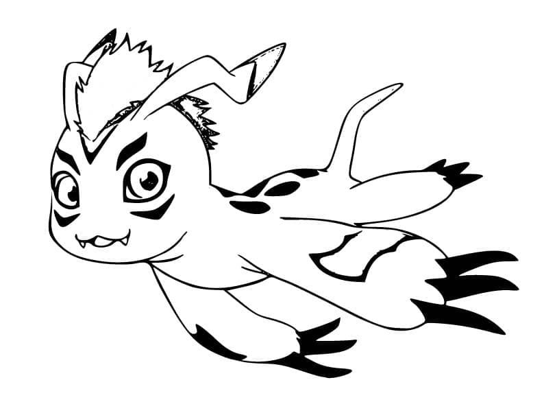 Desenho deDigimon Gomamon para colorir