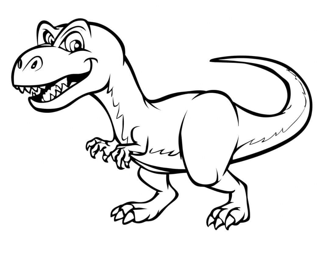 Desenho deDinossauro Malvado para colorir