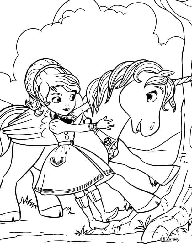 Desenho deDisney Princesinha Sofia para colorir