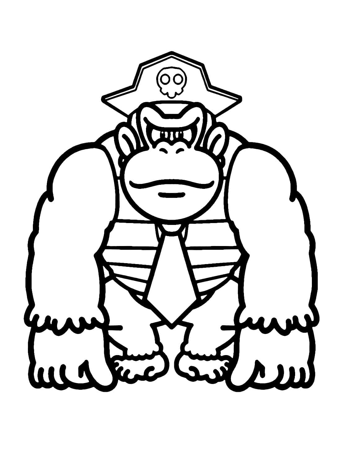 Desenho deDonkey Kong O Pirata para colorir