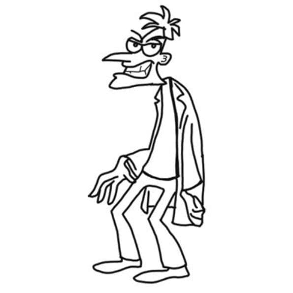 Desenho deDr. Heinz Doofenshmirtz para colorir