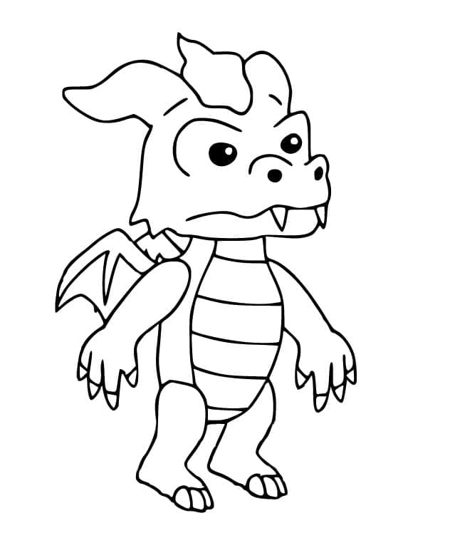 Desenho deDragão Stumble Guys para colorir