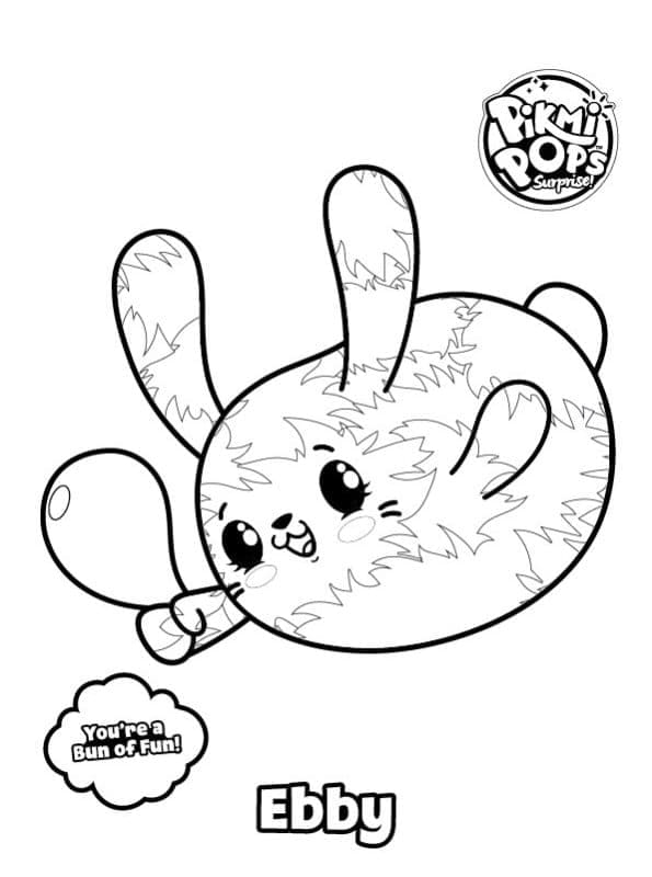 Desenho deEbby de Pikmi Pops para colorir