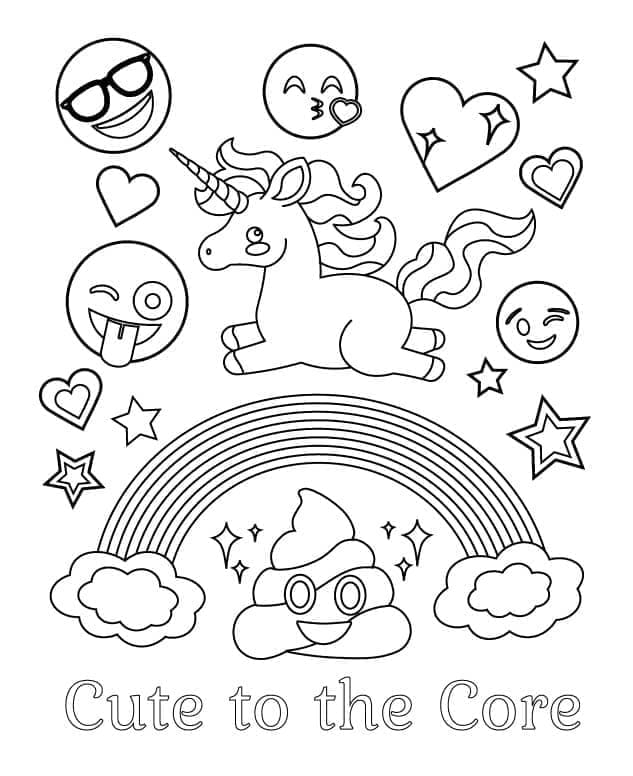 Desenho deEmojis Para Crianças para colorir