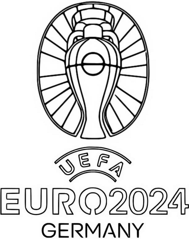 Desenhos de UEFA EURO 2024 para colorir