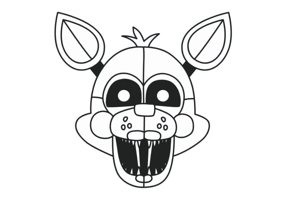 Desenho deFNAF Foxy Grátis Para Crianças para colorir