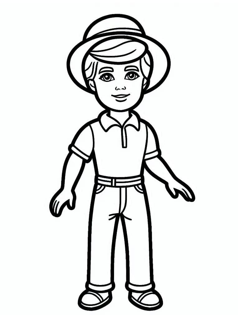 Desenhos de Ken da Barbie para colorir