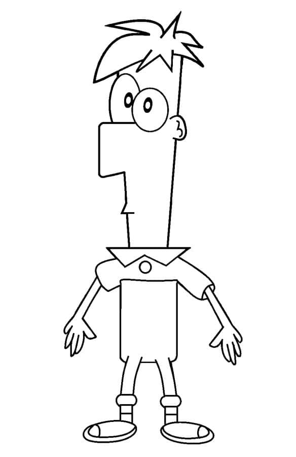 Desenho deFerb Fletcher para colorir