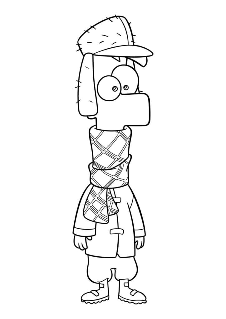 Desenho deFerb para colorir