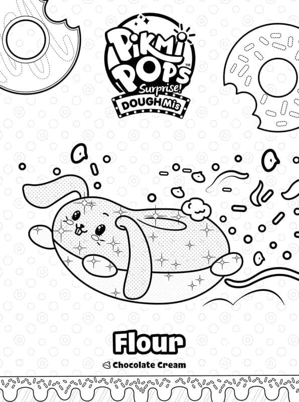 Desenho deFlour de Pikmi Pops para colorir