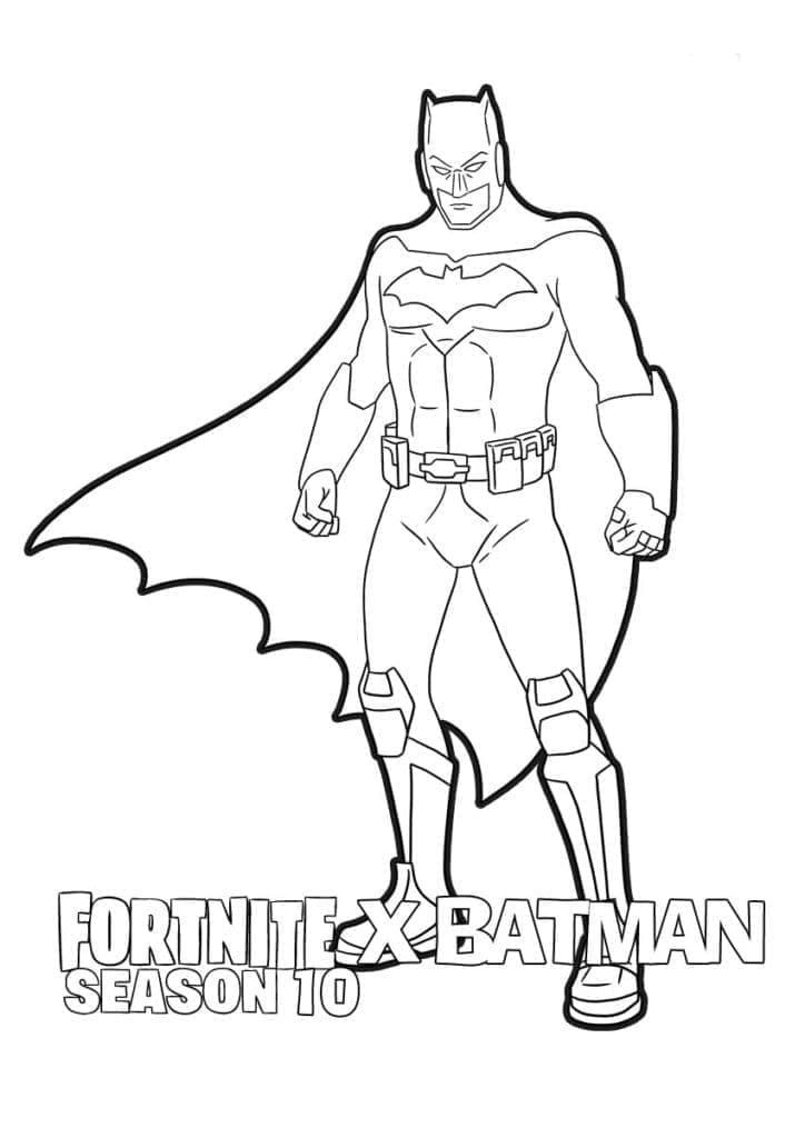 Desenho deFortnite Batman para colorir