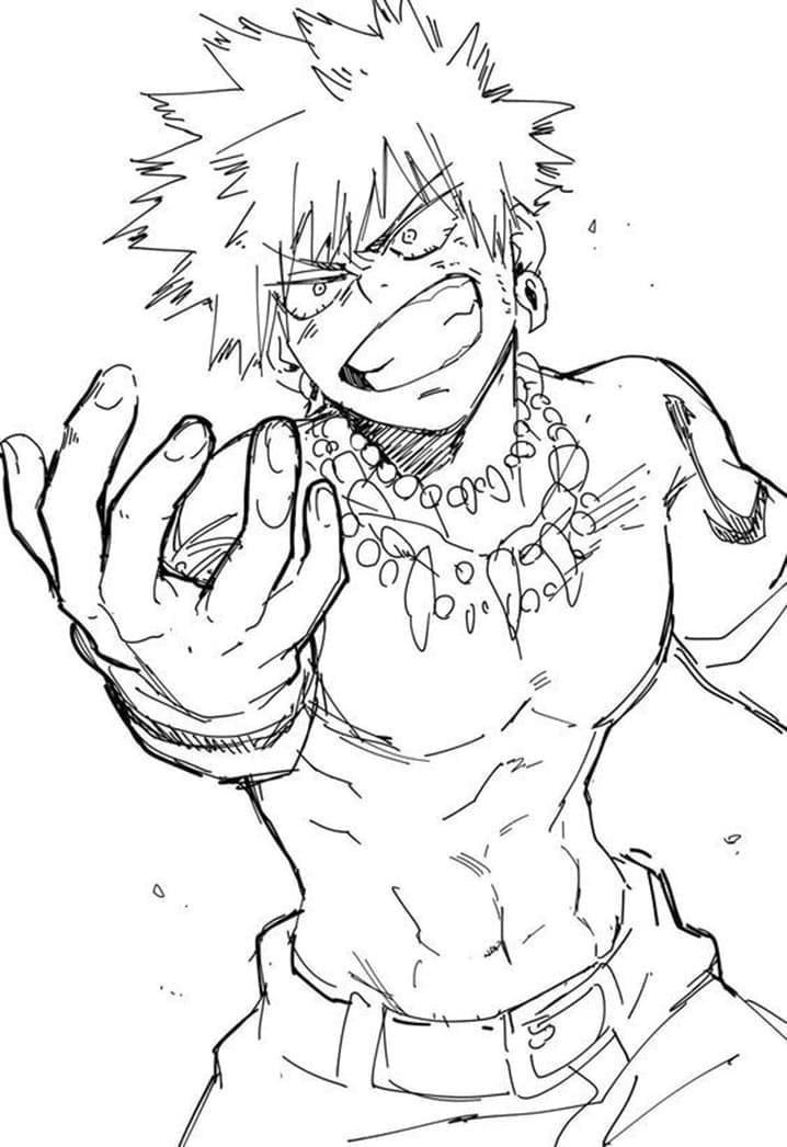 Desenho deFoto de Bakugo para colorir