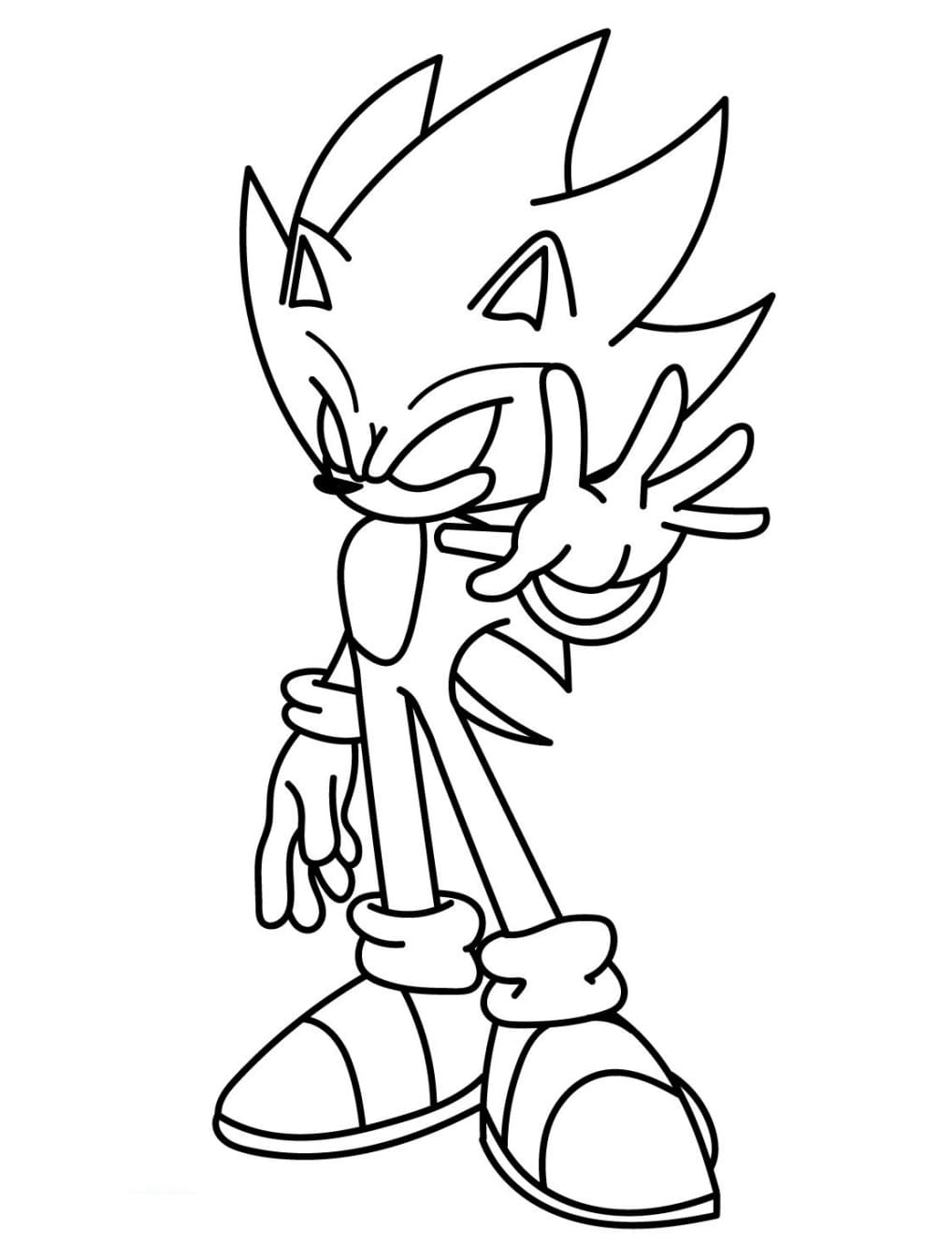 Desenho deFoto de Dark Sonic para colorir