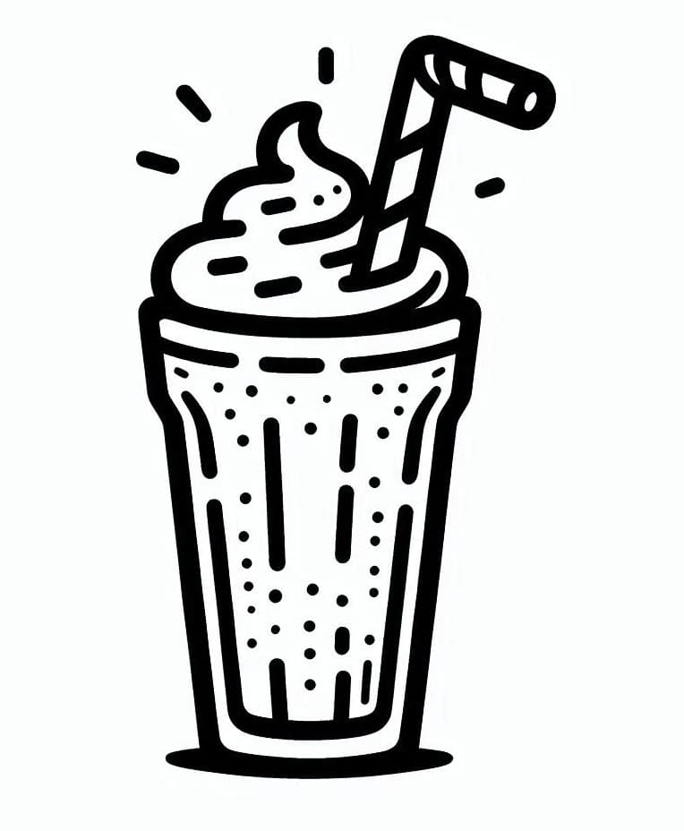 Desenho deFoto de Milkshake para colorir