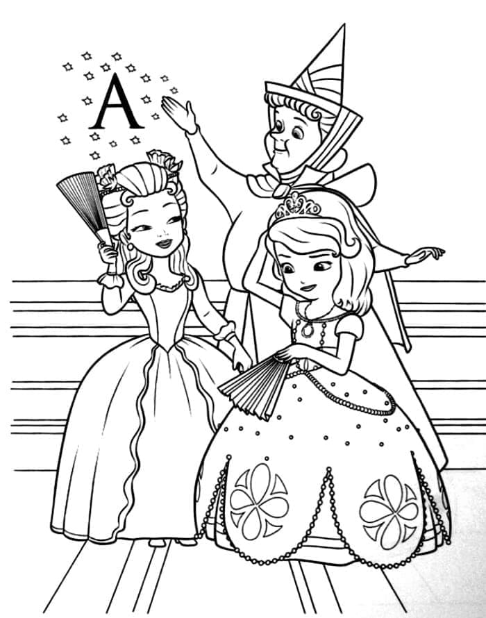 Desenho deFoto de Princesa Sofia para colorir