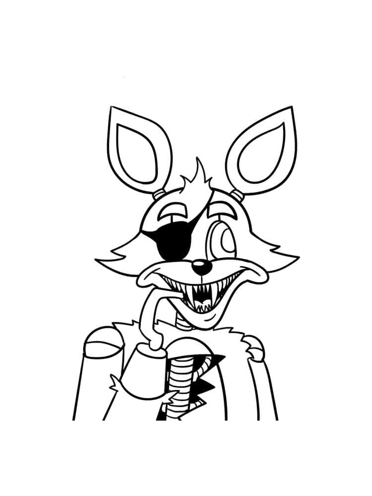 Desenho deFoxy Para Crianças para colorir