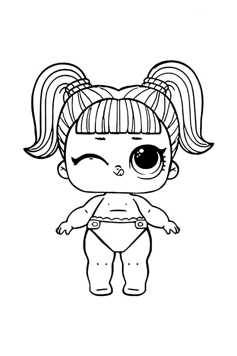 Desenho deGlamorous LOL Bebê para colorir