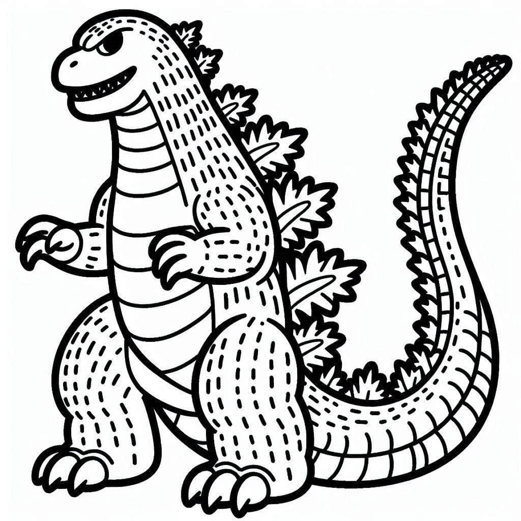 Desenho deGodzilla 1 para colorir