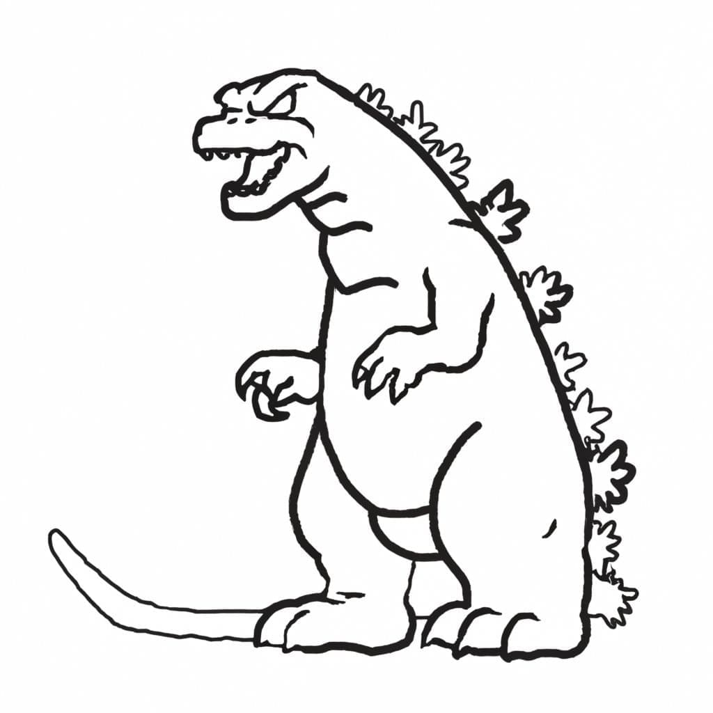 Desenho deGodzilla 2 para colorir