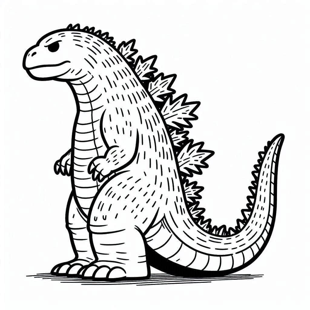 Desenho deGodzilla 5 para colorir