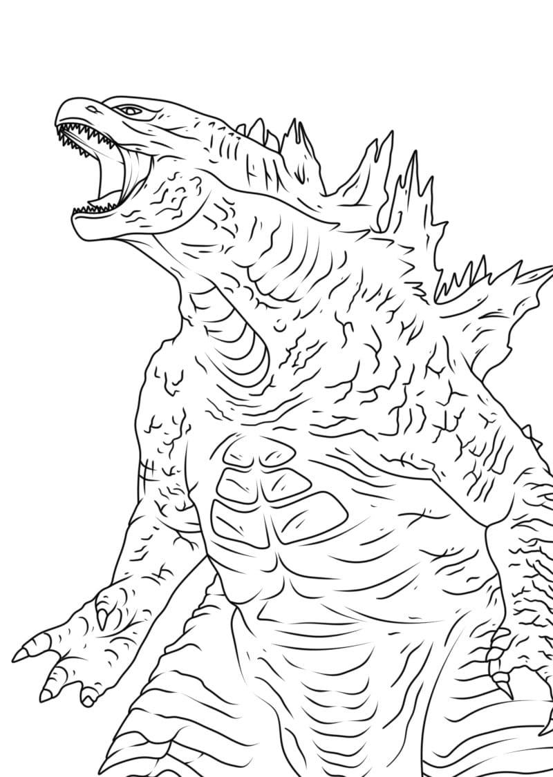 Desenho deGodzilla Bravo para colorir