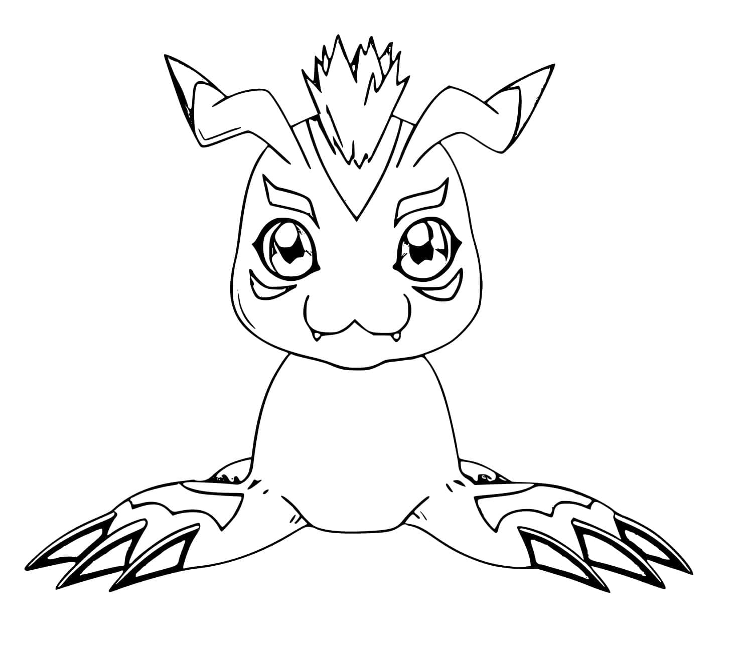 Desenho deGomamon Digimon para colorir