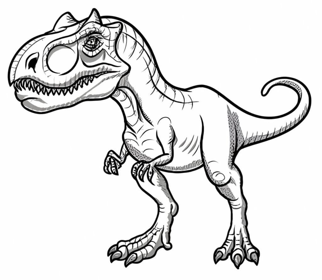 Desenho deGrande Dinossauro para colorir