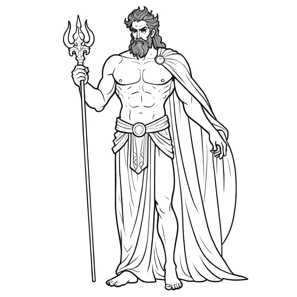 Desenho deHades Deus Grego para colorir