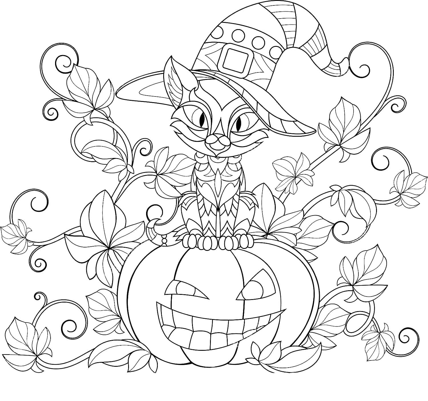 Desenho deHalloween Imprimível Grátis para colorir