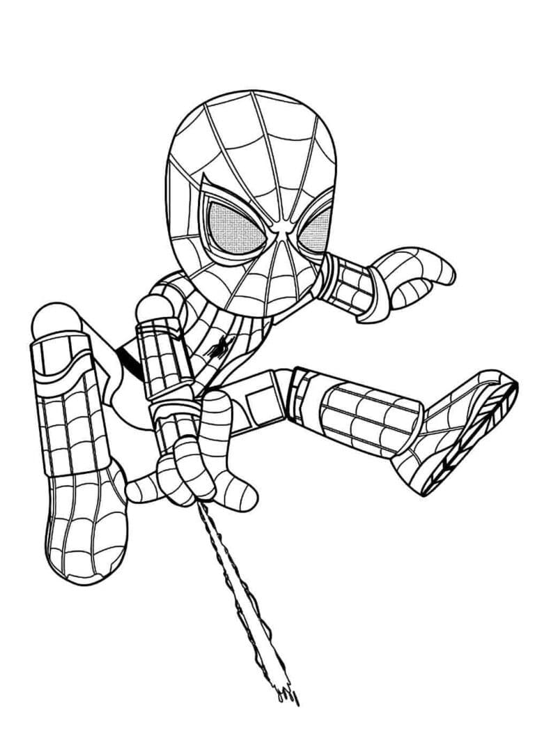 Desenho deHomem-Aranha PK XD para colorir