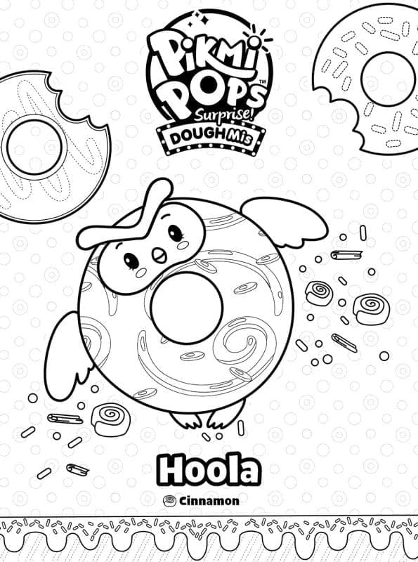 Desenho deHoola de Pikmi Pops para colorir