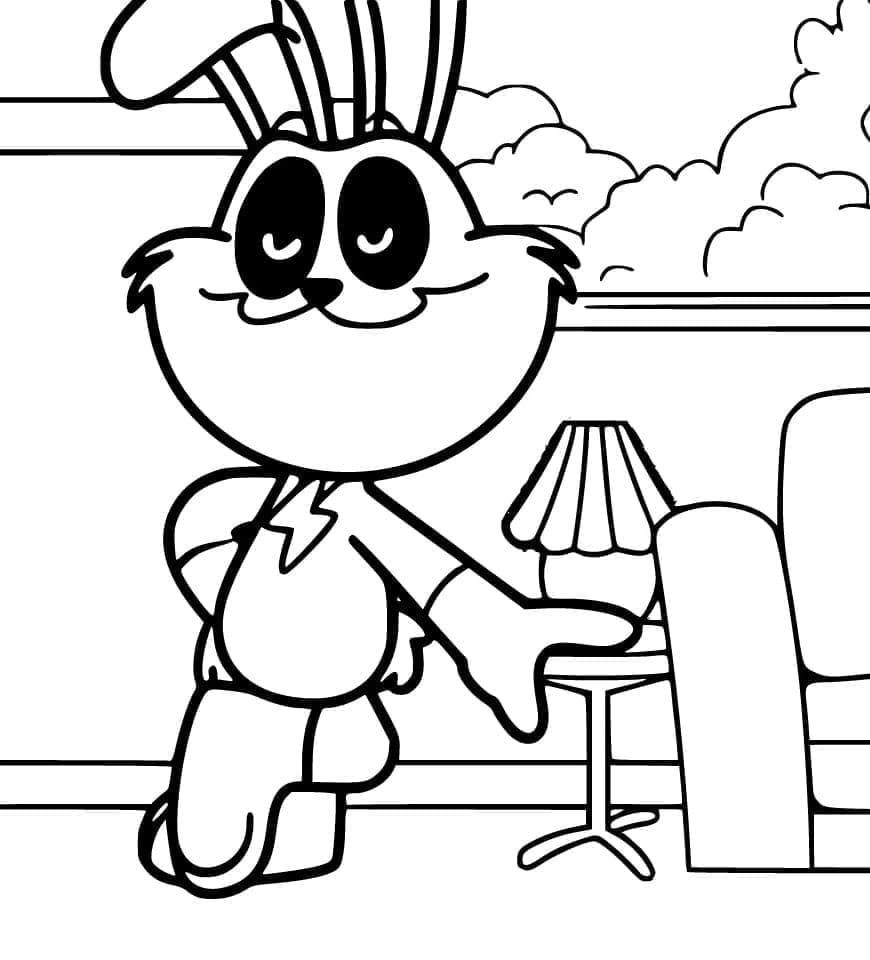 Desenho deHoppy Hopscotch Para Crianças de 2 Anos para colorir