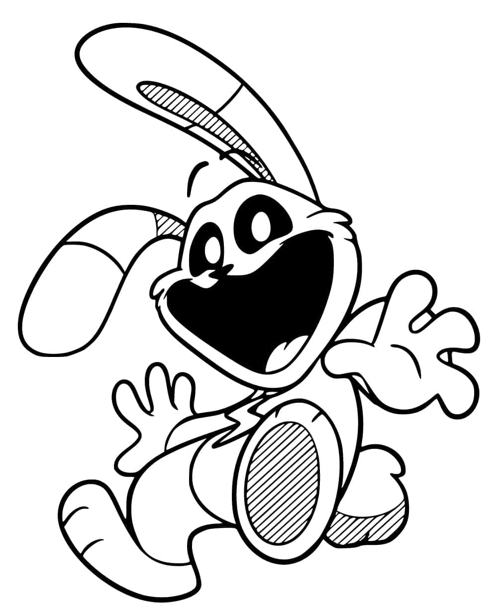 Desenho deHoppy Hopscotch de Smiling Critters para colorir