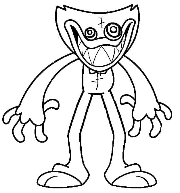 Desenho deHuggy Wuggy Grátis Para Crianças para colorir