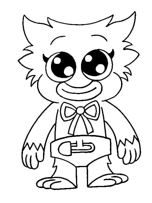 Desenho deHuggy Wuggy Kawaii para colorir