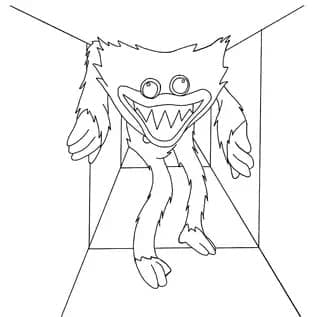 Desenho deHuggy Wuggy Para Crianças de 4 Ano para colorir