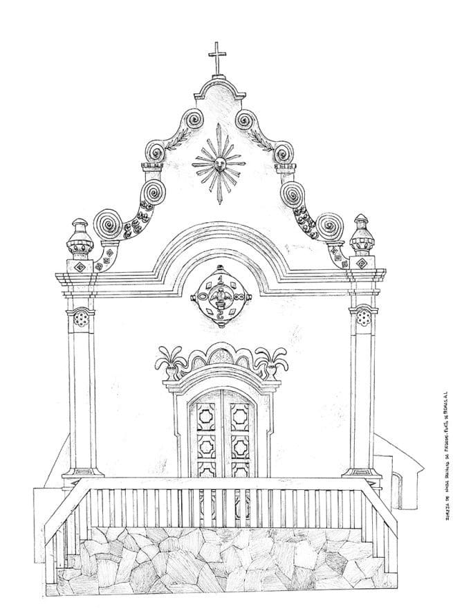 Desenho deIgreja Barroca 1 para colorir