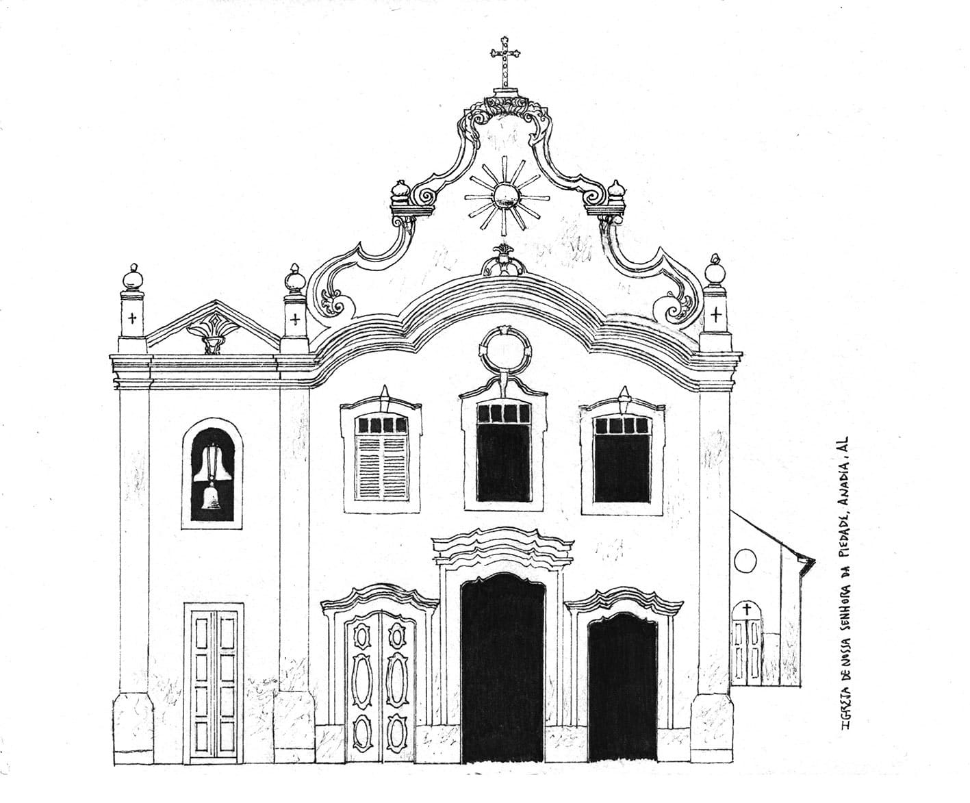 Desenho deIgreja Barroca 10 para colorir