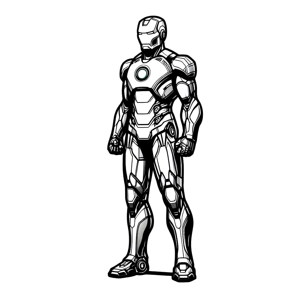 Desenho de Imagem Do Homem De Ferro para colorir