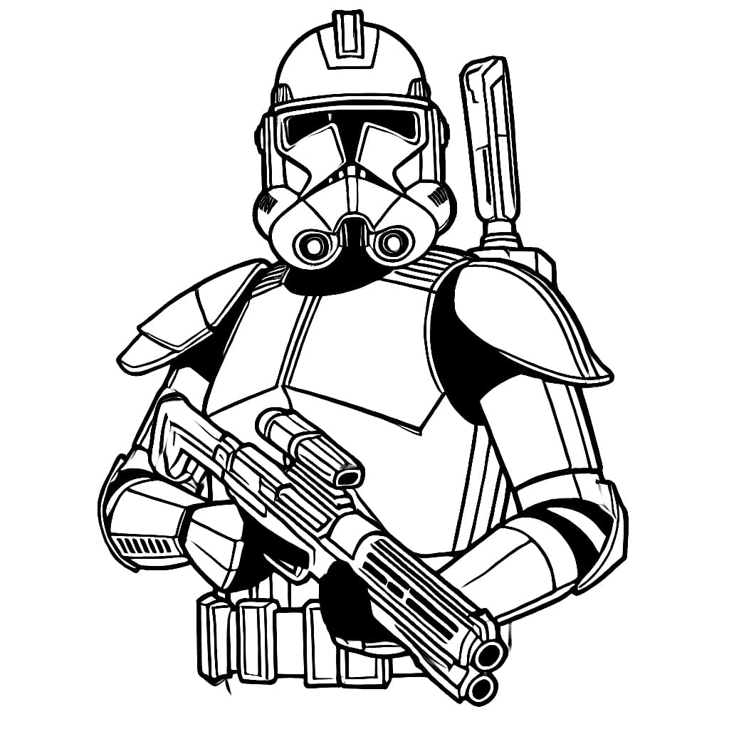 Desenho de Imagem Do Stormtrooper para colorir