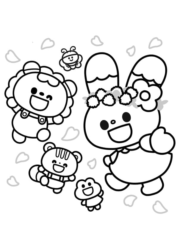 Desenho deImagem Kawaii para colorir