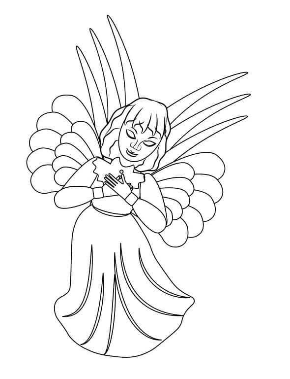 Desenho deImagem de Anjo para colorir