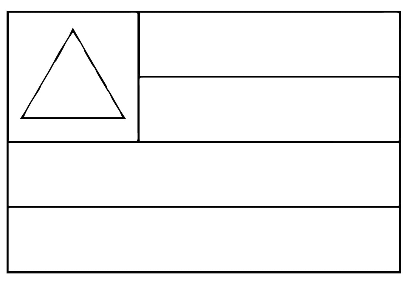 Desenho deImagem de Bandeira da Bahia para colorir