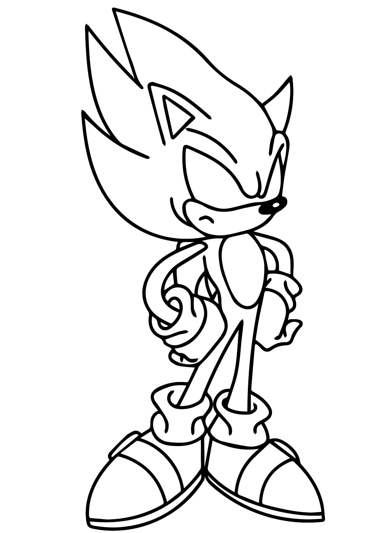 Desenhos de Dark Sonic para colorir