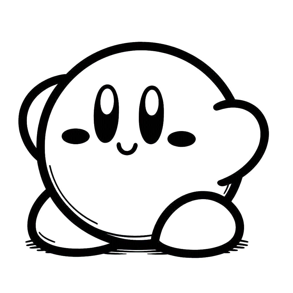 Desenho de Imagem de Kirby para colorir