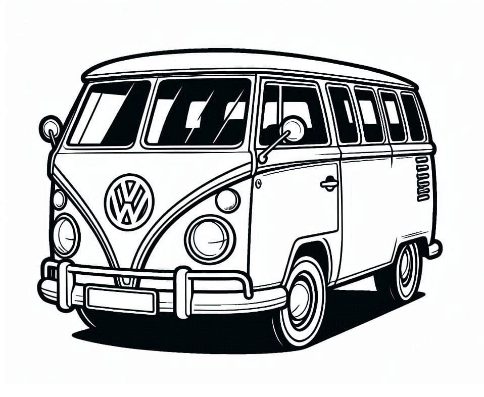 Desenho deImagem de Kombi para colorir