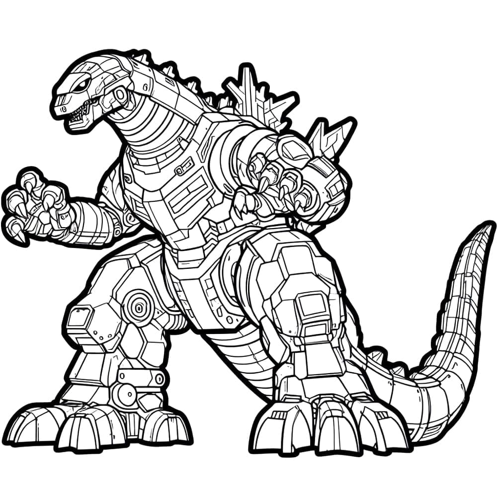 Desenhos de Mechagodzilla para colorir