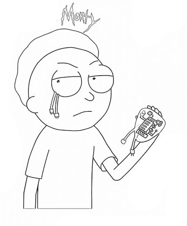 Desenho deImagem de Morty Smith para colorir