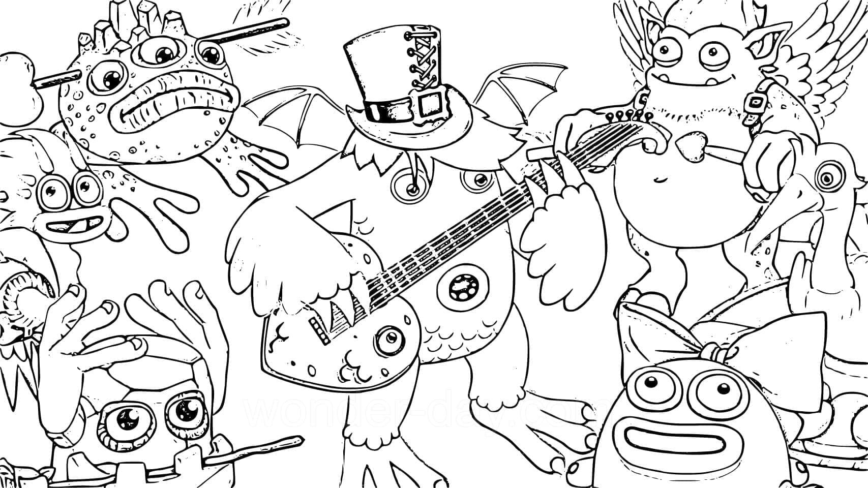 Desenho deImagem de My Singing Monsters para colorir